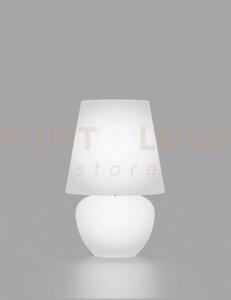 Naxos lampada da tavolo 50 bianco satinato bianco lucido 1 luce att