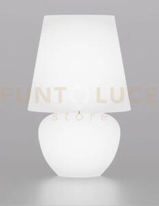 Naxos lampada da tavolo 76 bianco satinato bianco lucido 1 luce att