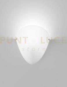 Ovalina applique a parete bianco satinato 1 luce attacco e27