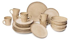 Set da pranzo in gres beige 24 pezzi Glosia - Bonami Selection