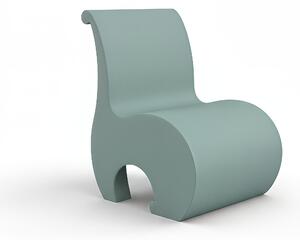 Poltrona Eddy, un vero gioiello di design in Polietilene, Dimensione 60x54x h 82 cm - Peso 10 kg design Ergonomico colore Ottanio