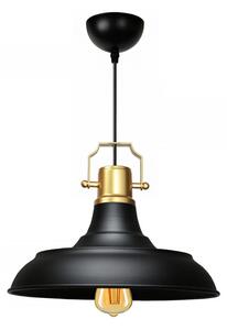 Lampadario nero con paralume in metallo ø 25 cm Tarsus – Opviq lights