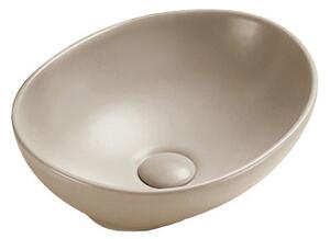 Mexen Elza lavabo da appoggio 40 x 33 cm, cappuccino opaco - 21014064