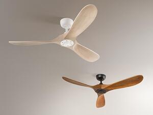 RUNA VENTILATORE SENZA LUCE CON 3 PALE IN LEGNO 2 COLORI D130 CM CON TELECOMANDO INCLUSO
