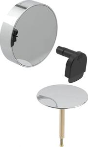 Geberit GE, kit prefabbricato per scarico vasca da bagno, modello Split d52 mm, con comando a rotella e rubinetto di riempimento, bianco, 1 pz