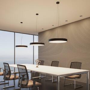 Lampada LED a sospensione Vanida, nero, Ø 60 cm, su/giù Vanida Arcchio, dimmerabile, Nero, Cucina, Alluminio, Moderno