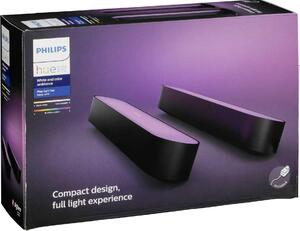 Philips Hue White and Color Ambiance Play - Striscia luminosa - LED - 16 milioni di colori - Nero (confezione da 2)