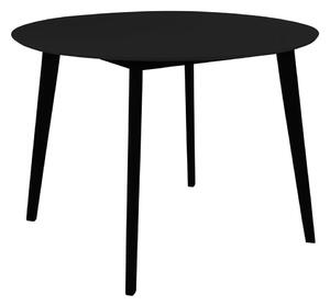 Tavolo da pranzo rotondo con piano nero 105x105 cm Vojens - House Nordic