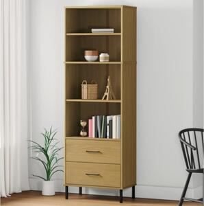 Libreria Stretta 52x22,5x170 cm in Massello di Rovere