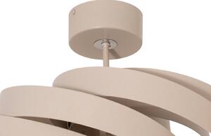 Plafoniera soffitto Vento Domiluce, dimmerabile, Crema / Ambra, Soggiorno / Sala da pranzo, Metallo, Moderno, Plafoniera