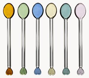 Set di 6 bacchette da cocktail in vetro borosilicato Colorea