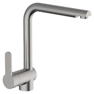 Schläfer 30506525 | Miscelatore Lavello Cucina Inox, Bocca Girevole 360° a squadra, Rubinetto Cucina Professionale in Acciao, Miscelatore Serie Good Life