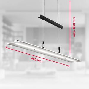 B.K. Licht Lampada a sospensione Tick, dimmerabile, Nero, Soggiorno / Sala da pranzo, Vetro, Moderno, Lampada a sospensione