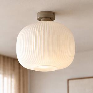 Plafoniera soffitto Evey NOLA, dimmerabile, Bianco / Opale, Soggiorno / Sala da pranzo, Vetro, Scandinavo, Plafoniera