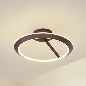 Plafoniera a LED Eldra Lucande, dimmerabile, Marrone / Ruggine, Soggiorno / Sala da pranzo, Metallo, Moderno, Plafoniera LED