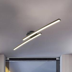 B.K. Licht Plafoniera soffitto Snore, Nero, Soggiorno / Sala da pranzo, Metallo, Moderno, Plafoniera