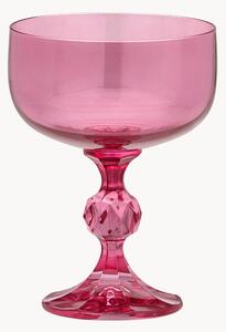 Set di 2 calici da vino in cristallo Rose