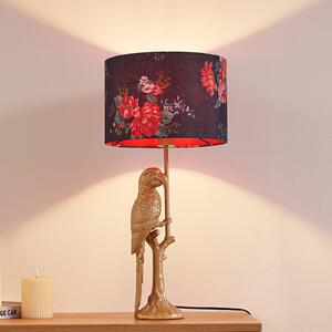 Lampada da tavolo Marula Lindby, Ottone / Oro, Soggiorno / Sala da pranzo, Tessuto / Stoffa / Seta, Moderno, Lampada da tavolo