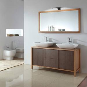 B.K. Licht Applique da parete Bill, Nero, Bagno, Metallo, Moderno, Applique