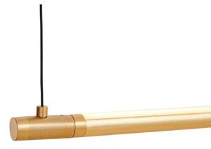 LOOM DESIGN lampada LED a sospensione Straw 200, oro, alluminio dimmerabile, Ottone / Oro, Soggiorno / Sala da pranzo, Alluminio, Moderno
