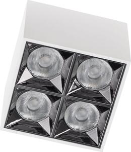 Faretto LED MIDI bianco-argento 16 W, bianco caldo 1500 lm, alluminio, dimensioni: 6,6 x 8,2 x 8,2 cm, IP20, Nowodvorski Lighting