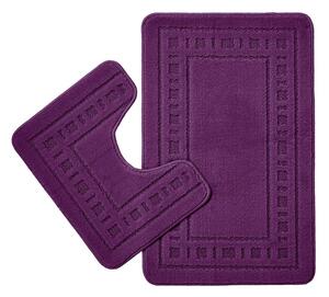 Set di tappetini per il bagno viola scuro 2 pz per WC 50x80 cm Armoni – Catherine Lansfield
