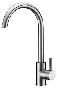 Solidchoice - Rubinetto da cucina in acciaio inossidabile con acqua calda e fredda