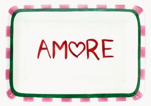 Piatto da portata Amore New Milk & C Viva L'Italia