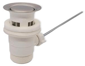 Schläfer 40510020 | Piletta Universale per Lavabo Bagno e Bidet, Lavandino Cucina e Lavanderia, con Tappo Saltarello in Plastica e Troppopieno, Attacco da 1 1/4"