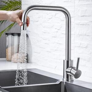 Solidchoice - Rubinetto da cucina con 2 getti e bocchetta girevole a 360°