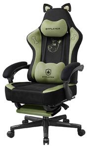 Sedia da gaming ergonomica con orecchie a forma di gatto e imbottitura in memory foam