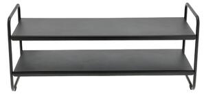Scarpiera nera in acciaio 33x33x80 cm A-Shoe – Zone