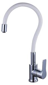 Solidchoice - Miscelatore per cucina con acqua calda e fredda, colore bianco