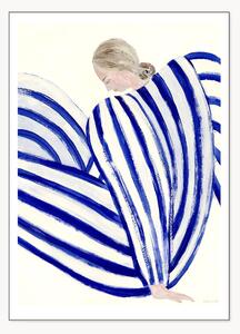 Poster Blue Stripe At Concorde by Sofia Lind x The Poster Club