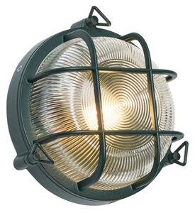 Lampada da parete e da soffitto per esterni verde scuro rotonda IP44 - Noutica