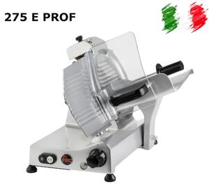 Affettatrice a Gravit� Professionale 275 AF E con affilatoio Fisso per lama 62x44xh 39 cm - Lama 275 mm - 16 kg in Fusione di alluminio