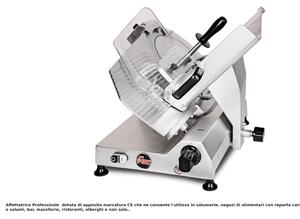 Affettatrice Professionale a Gravit� FAC F350 I PROFESSIONALE con affilatoio Fisso per lama Dimensioni 57x56xh50 cm - Lama 350 mm -36 Kg in lega leggera di alluminio