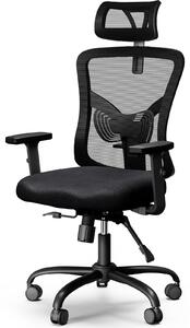 Sedia da ufficio ergonomica con rete traspirante e supporto lombare