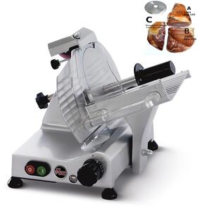 Affettatrice domestica a Gravit� FAC F195 AF con affilatoio fisso lama 52x36xh31,5 cm - Lama 195 mm in lega leggera di alluminio