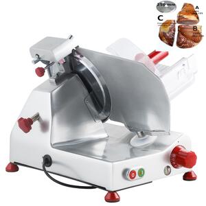 Affettatrice domestica a Gravit� FAC F250 E con affilatoio Fisso per lama 62x42xh37 cm - Lama 250 mm - 15,5 Kg in lega leggera di alluminio