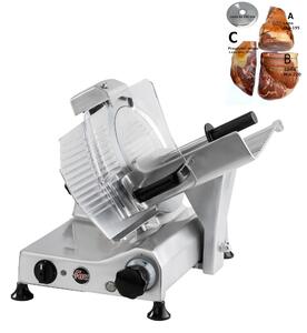 Affettatrice domestica a Gravit� FAC F250 R con affilatoio Fisso per lama 58x42xh34 cm - Lama 250 mm - 14,0 Kg in lega leggera di alluminio