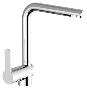 Schläfer 30506010 | Miscelatore Lavello Cucina Cromo, Bocca Girevole 360° a squadra, Rubinetto Cucina Professionale in Ottone, Miscelatore Serie Good Life