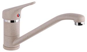 Schläfer 5106521 - Rubinetto per Cucina Granito Avena Triest, Miscelatore Monocomando per Lavello con Beccuccio Girevole a 360°, Connettori G 3/8 Pollici, Rubinetti per lavelli da Cucina, Ottone