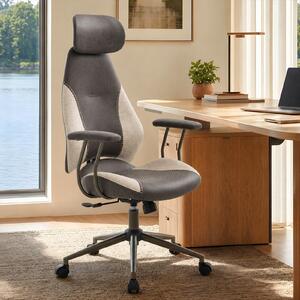 Sedia da ufficio ergonomica con schienale alto e poggiatesta