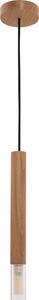 Lampada a sospensione MADERA, legno chiaro-trasparente, 1xG9x28W, legno, dimensioni: 180x4x4 cm, IP20, Zuma Line