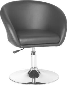 Amstyle Lift Design poltrona girevole poltrona look pelle nera; SPM2.157
