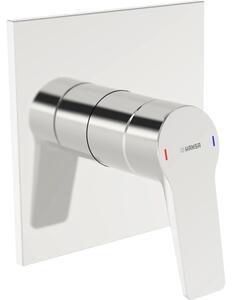 Parte a vista per miscelatore monocomando Hansa, per un'uscita, HANSATWIST 8985, rosetta quadrata, cromata, 1 pz