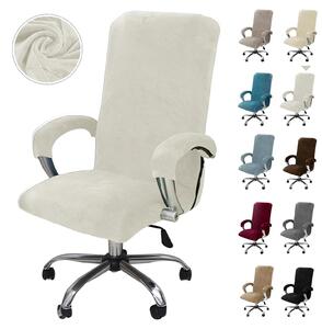 Solidchoice - Copertura per sedia da ufficio, in velluto elasticizzato - Copertura rimovibile - Adatta per sedie da gaming - Sedia girevole - Protezione - Prolunga la durata - Copertura per sedia