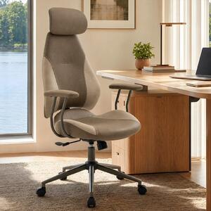Sedia da ufficio ergonomica con schienale alto e poggiatesta regolabile