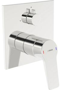 Set completo Hansa per miscelatore monocomando a due vie HANSATWIST 8984, rosetta quadrata, cromata, 1 pz